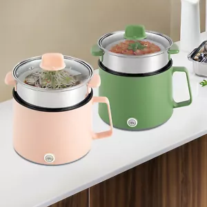 1.7L Mini  Electric Hot Pot Cooker Multifunctional Soup Cooking Pot with Steamer - Picture 1 of 27