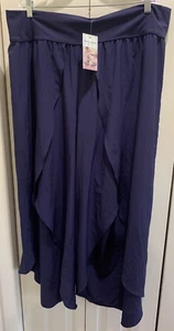 NWT Womens Halara Breezeful Blue Palazzo Flowy Wide Leg Lt Wt Pants Plus Size 3X - Picture 1 of 7