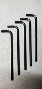 LOT OF 5 NEW 3/16" LONG ARM HEX KEY L- HANDLE WRENCH'S - Picture 1 of 2