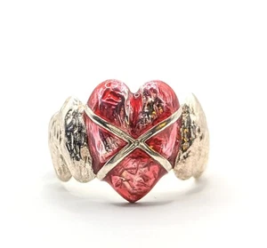 Vintage Designer Herz Ring 925 Silber RW 58 Handarbeit Art.-Nr:1733 - Bild 1 von 5