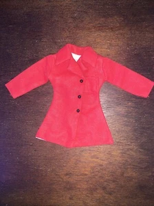 Abrigo rojo vintage Barbie clon 3 botones. Muy buen estado - Imagen 1 de 5