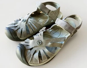Keen Rose Gray Suede Close-Toed Adjustable Comfort Sandals Womens Size 8.5 - Picture 1 of 6