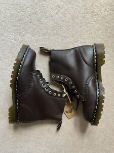 Dr. Marten 1460 Beva Fur Lined Boots Made In England - UK 9 - Brand New In Box