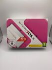 Nintendo 3DS XL CIB BOX Pink Rose White White Charger Console
