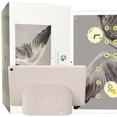 Google Pixel Tablet (Porcelain) 128GB + 8GB RAM Android OS - Wi-Fi + Bluetooth - Image 1 of 4