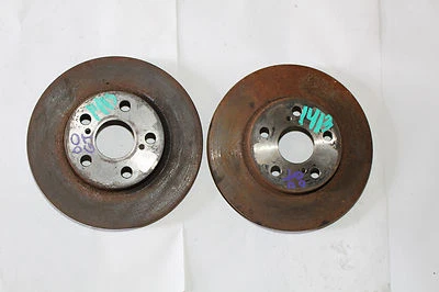 2000 TOYOTA CELICA GT FRONT DISC BRAKE ROTORS PAIR LEFT & RIGHT 1413 - Image 1 of 4