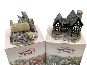 David Winter Cottages Lot of 2 British Traditions Tutor Manor & Crofter Cottage - Picture 1 of 12