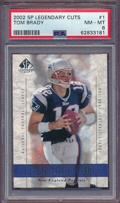 Tom Brady 2002 SP Legendary Cuts #1 PSA 8!!! - Imagem 1 de 2