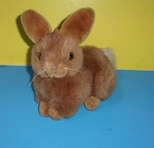 Realistic Classic Dutch Bunny Brown Plush 9" Stuffed Animal Toy EASTER - Picture 1 of 3