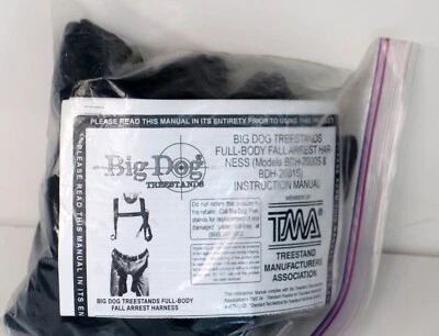 New Big Dog Tree stand black full-body fall arrest harness - Image 1 of 4