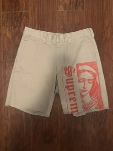 AUTHENTIC Supreme 20SS Mary Work Shorts Khaki Size 30 • Rare Streetwear 2020 - Picture 1 of 6