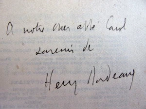 Envoi autographe Henry Bordeaux. Amitié ou amour. Edition Originale - Imagen 1 de 5