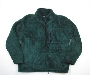 Victoria's Secret Pink Sweater Green Faux Fur Pull Over Women's Size L - Picture 1 of 4