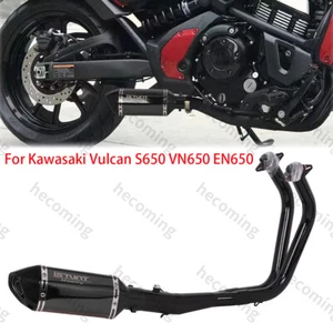 For Kawasaki Vulcan S650 Full Exhaust System Muffler Racing DB Killer 2015-2024 - Picture 1 of 8