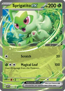 Pokemon TCG GCC Sprigatito ex SVP 087 ENG EXC/NM Scarlet & Violet Promo REG - Imagen 1 de 1