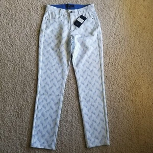 Pantalones deportivos de golf para mujer LOHLA NUEVOS CON ETIQUETAS, talla 4, azules/blancos, elásticos - Imagen 1 de 16