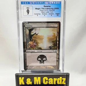 MTG - M10 - Swamp - Foil - Graded - CGC 9 - Picture 1 of 9