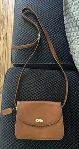 VTG COACH MADISON SPENCE SHOULDER BAG IN BROWN SAFFIANO 4400 With WALLET - Picture 1 of 4