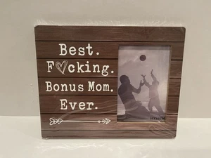 NEW “Best Bonus Mom Ever” Picture Frame Stepmom Original Package - Picture 1 of 6