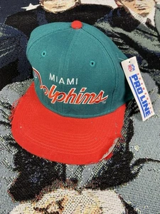 Miami Dolphins Sports Specialties Hat 100% Wool VTG Size 7 1/8 (DAMAGED) NWT - Picture 1 of 7