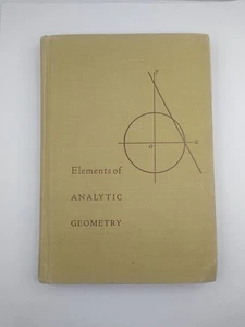 Elements Of Analytical Geometry 1947 2nd Edition Love - Imagen 1 de 11