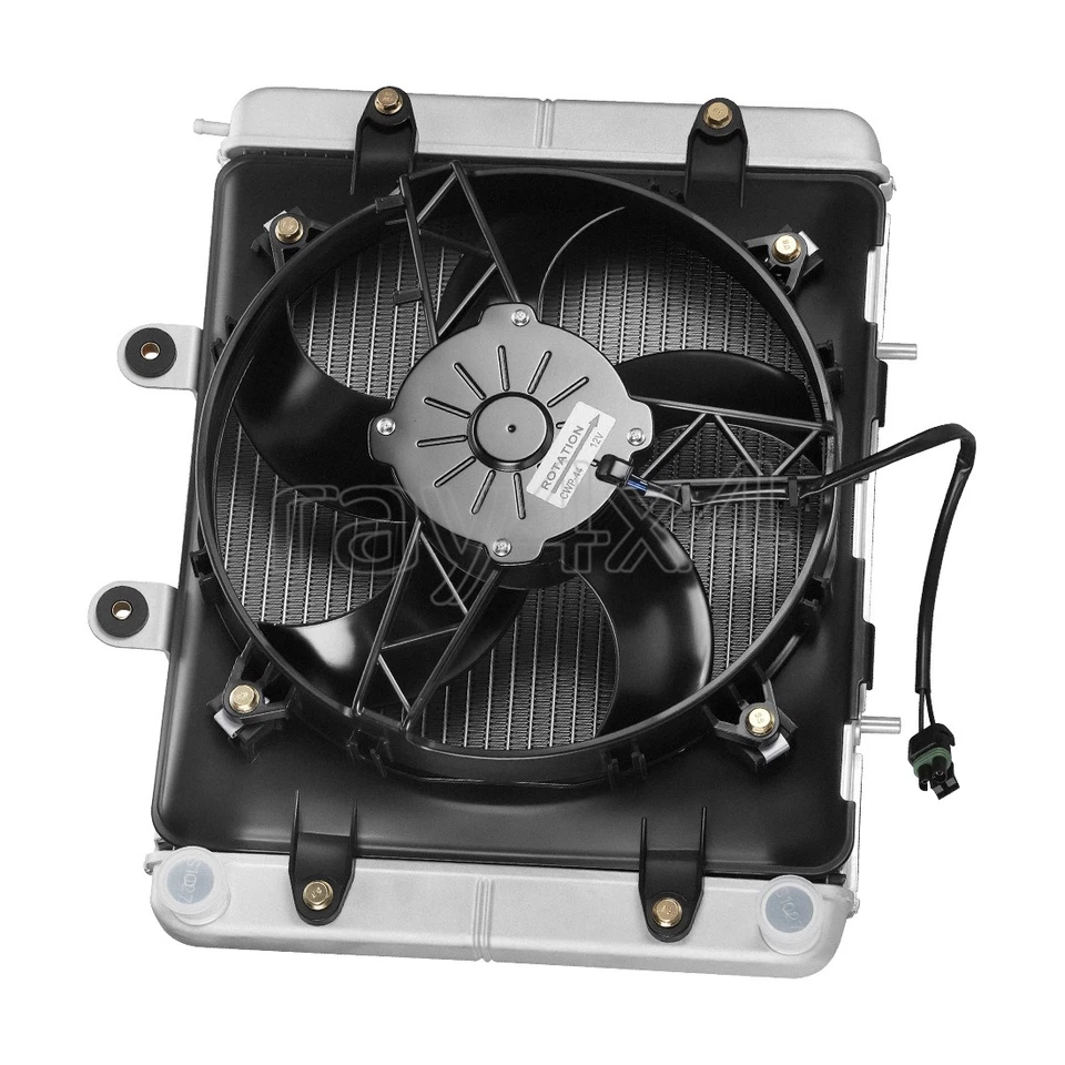 Radiator and Cooling Fan For Polaris Sportsman 700 EFI 2004 2005 2006 2007 2008 - Image 1 of 4