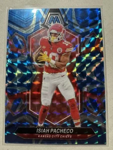 2024 Panini Mosaic Isiah Pacheco #107 Blue Reactive Kansas City Chiefs - Picture 1 of 2