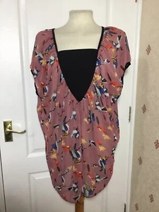 Brustumfang Größe 48 cm.  Strand Cover Up, fließendes Tunika Top, transparent. Neu ohne Etikett. - Bild 1 von 10