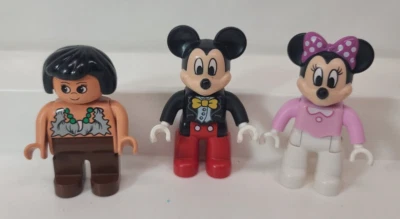 LEGO Duplo Disney Mickey & Minnie Mouse & Cave Woman Figures Mini Duplo Figures - Image 1 of 4
