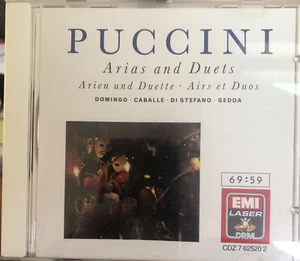 Opera: Puccini Arias & Duets CD EMI UK Pressing 1988 Domingo Caballe Freni - Picture 1 of 2