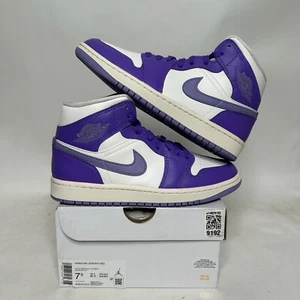 Nike Air Jordan 1 Mid Retro WMNS “Action Grape” BQ6472-504 Women's 7.5 New - Picture 1 of 6