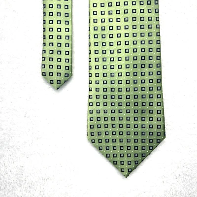 Eagle Teal Navy Blue Men’s Necktie 3.75”x 60” 100% Silk Handmade - Image 1 of 4