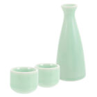 Keramik-Sake-Set Vintage-Stil, Flasche & Tassen