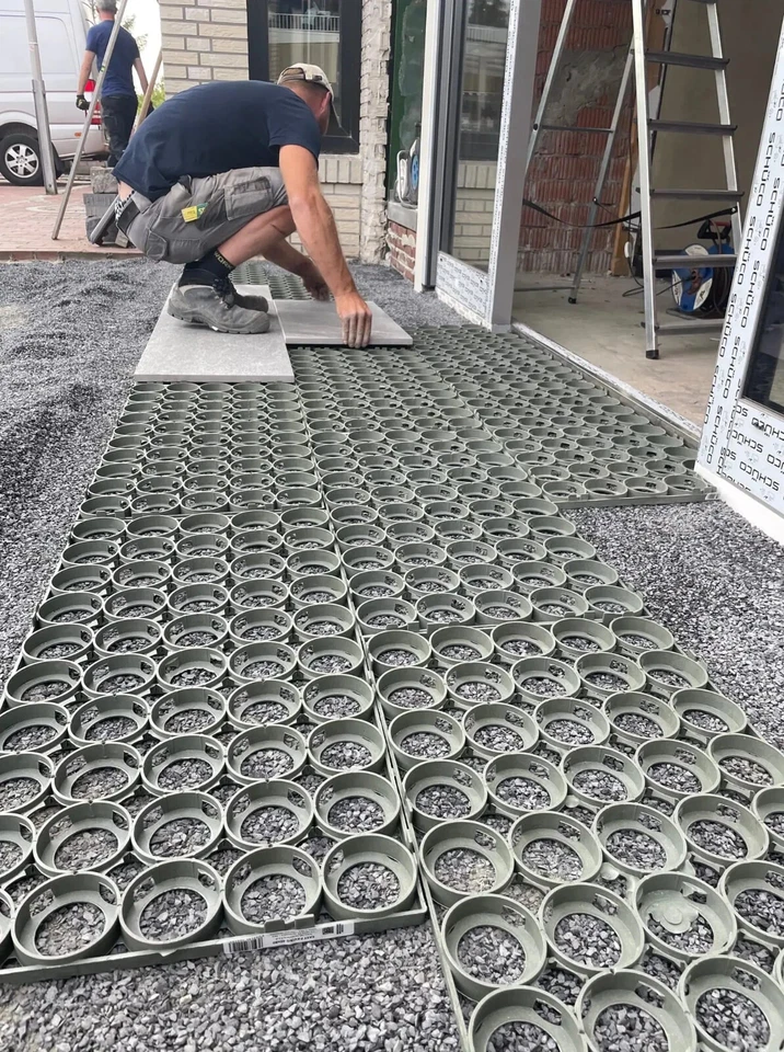 EASY-LAYING Unterkonstruktion Feinsteinzeug Bodenplatten Terrasse 40x80x2,3 cm - Bild 1 von 4