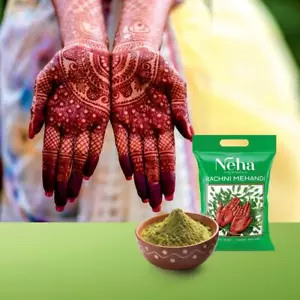 Neha Henna Mehndi Powder Natural Herbal Temporary Tattoo Paint Mehandi - 250 GM. - Picture 1 of 6