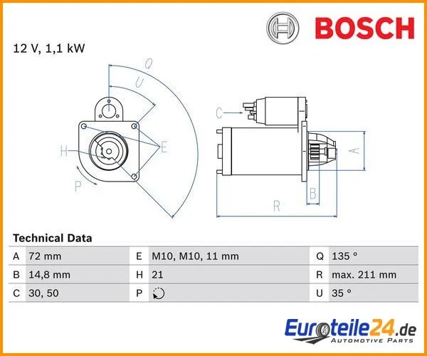 Arranque BOSCH 0986017530 Ford KA Fiesta IV Escort VI Foto 1 de 1