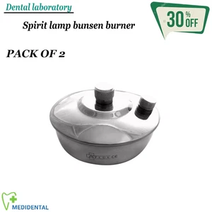 Pack de 2 - Laborinstrumente Alkohollampe Bunsen Burner Adjustable Woven Wick CE - Bild 1 von 1