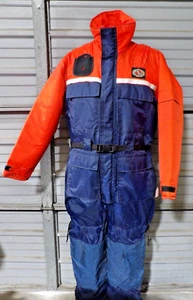 STEARNS 29-58 ANTI-EXPOSURE COVERALLS XLARGE V PFD US COAST GUARD BOAT CREW - Picture 1 of 11