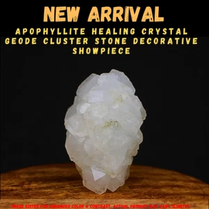 Apophyllite Flower Cluster 110g Third Eye Healing Raw Crystal 6x4cm - Picture 1 of 7