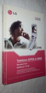 790) Manuale telefono GPRS e MMS  cellulare LG modello T5100