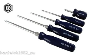 BRITOOL HALLMARK 5 PIECE PZ POZI DRIVE POZIDRIVE SCREWDRIVER SET - Picture 1 of 1