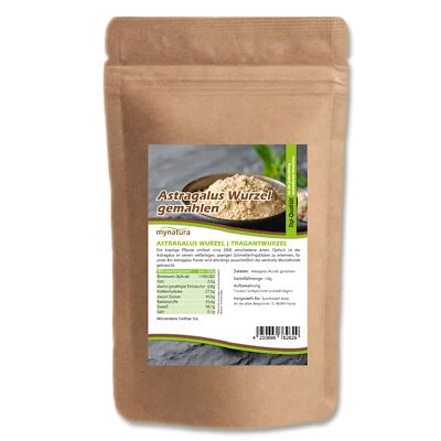 Mynatura Astragalus Wurzel Pulver 250g I Wurzelpulver Kräuter Tee Fit