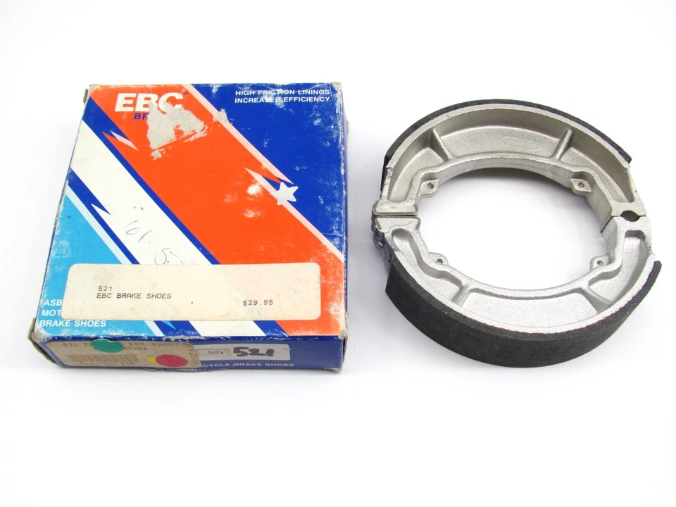 EBC NOS 521 BRAKE SHOES YAMAHA RIVA 125 XC125 180 XC180 200 XC200 - Image 1 of 4