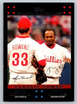 2007 Topps #658 Classic Combo (Aaron Rowand / Jimmy Rollins) Phillies - Image 1 of 2