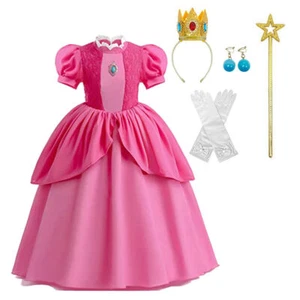 Prinzessin Kostüm Kinder Mädchen Halloween Weihnachten Cosplay Party Verkleiden Set - Bild 1 von 4