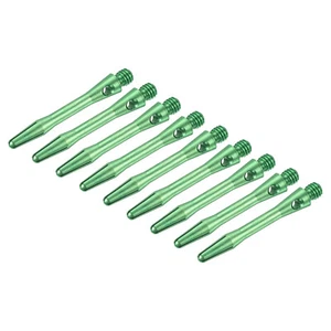 35mm Dart Shafts, Medium 2BA Thread Aluminum Dart Stems - 9 Pack (Green) - Picture 1 of 5