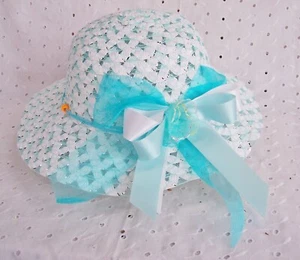 SUN HAT GIRL -PINK, RED, PURPLE, BLUE SUMMER FOLDS ELEGANT - U-CHOOSE COLOR - Picture 1 of 22