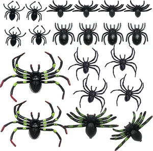 20 Pcs Realistic Spiders for Halloween Plastic Spiders Fake Spiders Halloween Sp - Picture 1 of 12