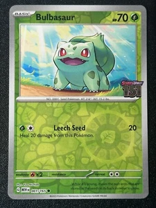 Pokémon TCG Bulbasaur 001/165 Stamped Promo Karte Pokemon 151 - Bild 1 von 2