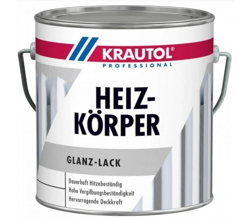 €13,98L   2,5 L  Krautol Heizkörperlack weiß Acryl glanz hochwertiger Lack - Bild 1 von 1